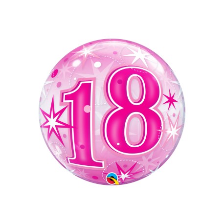 Bubble Age 18 pink starburst