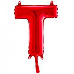 Lettre "T" 35 cm rouge