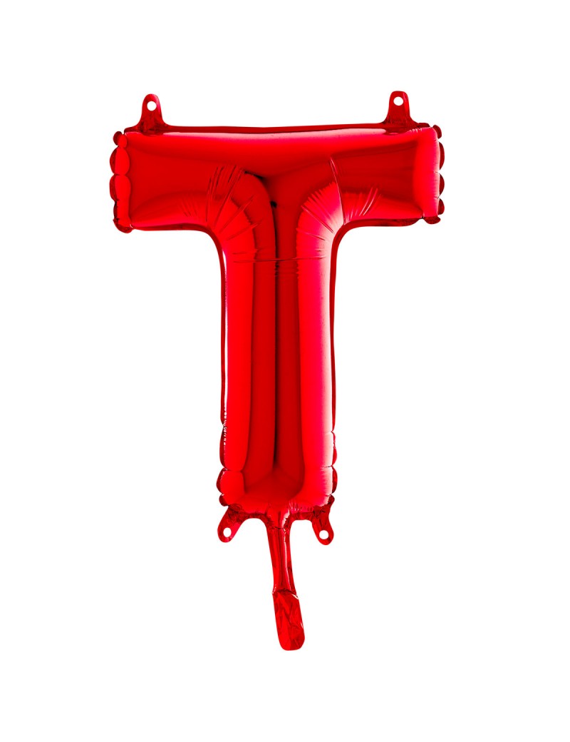 Lettre "T" 35 cm rouge