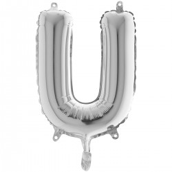 Lettre "U" 35 cm Silver
