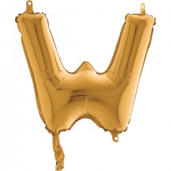 Lettre "W" 35 cm Gold