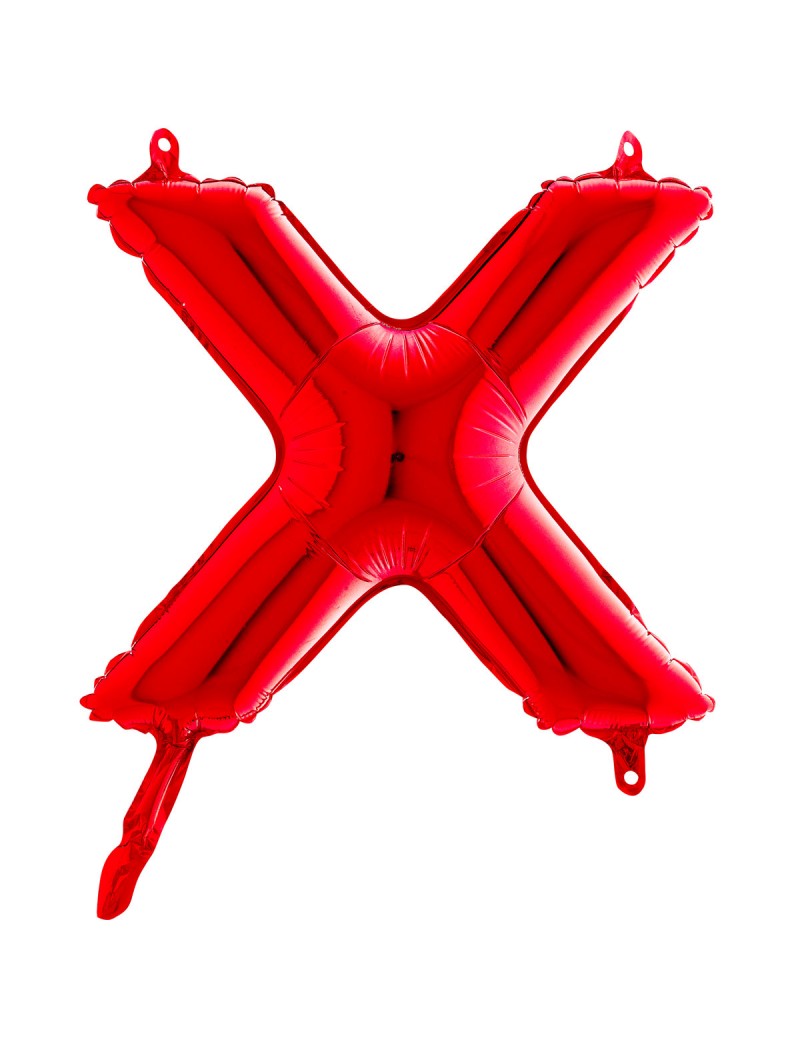 Lettre "X" 35 cm Rouge