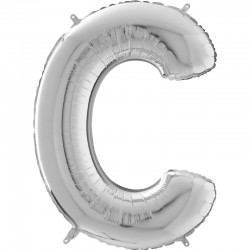 Lettre "C" 66 cm Silver