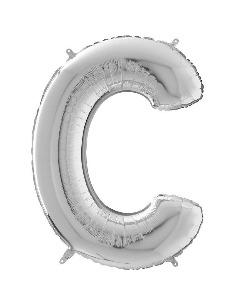 Lettre "C" 66 cm Silver