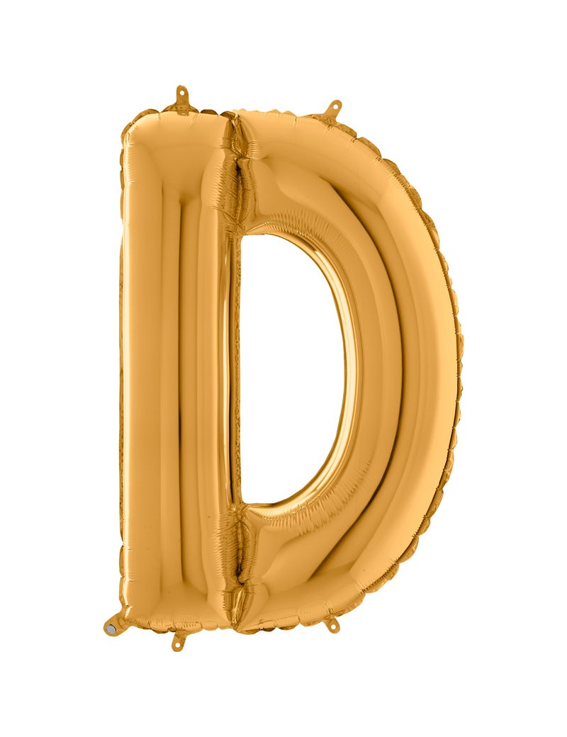 Lettre "D" 66 cm Gold