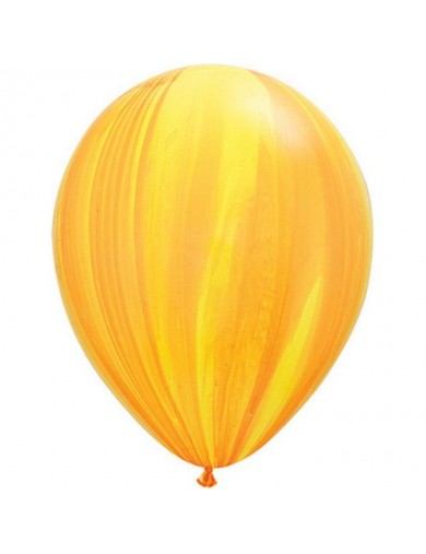 Ballon Yellow Orange Rainbow super Agate