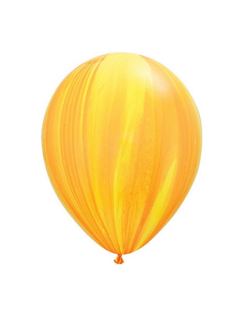 Ballon Yellow Orange Rainbow super Agate