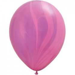 Ballon Pink Violet Rainbow super Agate