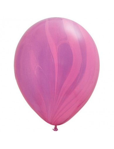 Ballon Pink Violet Rainbow super Agate