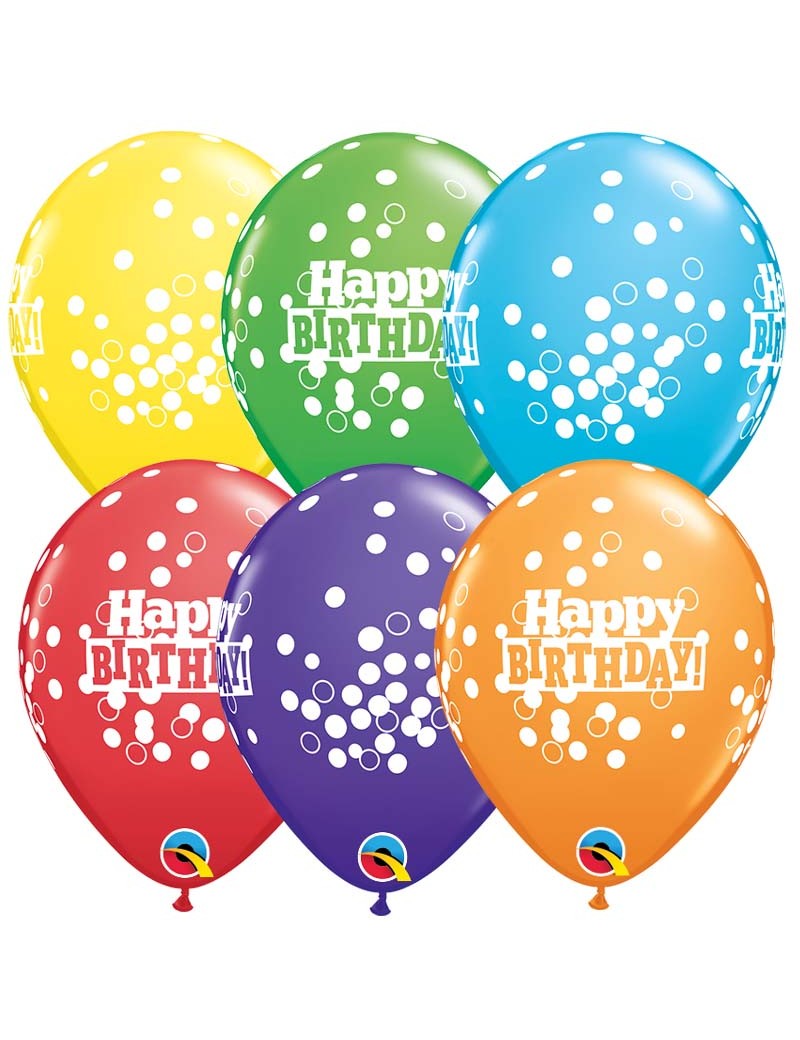 Happy Birthday Confetti Dots