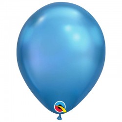 Ballon chrome Bleu