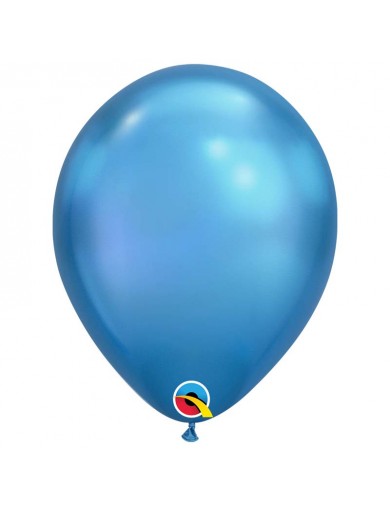 Ballon chrome Bleu