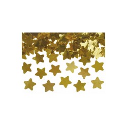 Canon à confettis étoiles dorées 40 cm