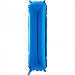 Lettre "I" 66 cm bleu