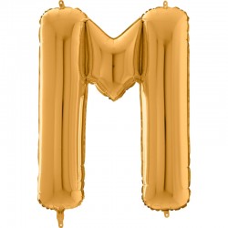 Lettre "M" 66 cm gold
