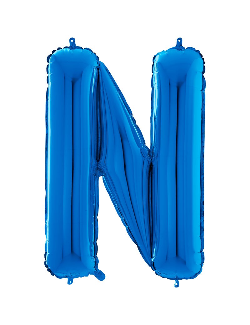 Lettre "N" 66 cm bleu