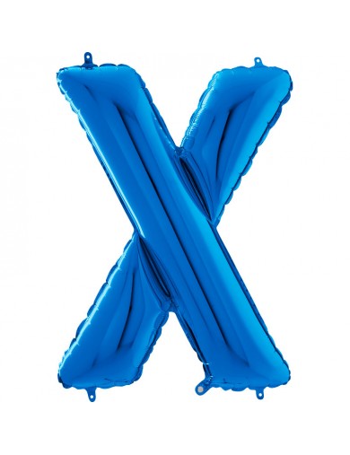 Lettre "X" 66 cm blue