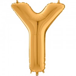 Lettre "Y" 66 cm gold
